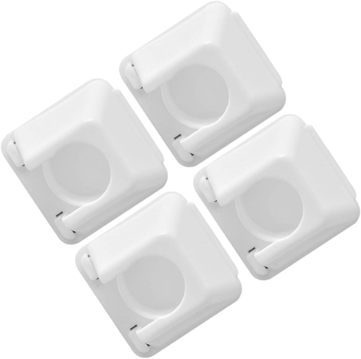 IMIKEYA 20pcs Curtain Rod Brackets for Wall Heavy Duty Secure Mounting Modern Style