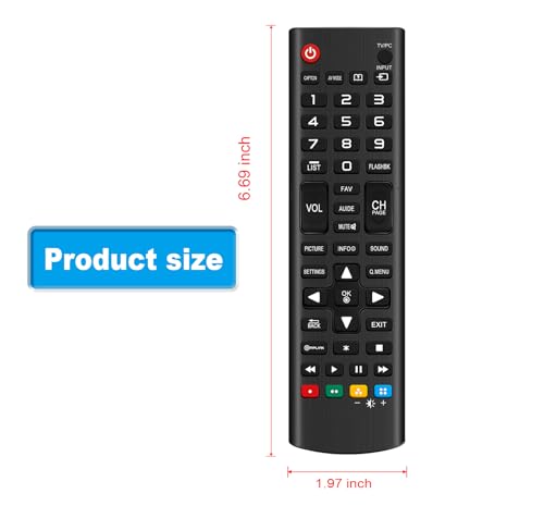 Télécommande AKB73715678 sans configuration pour téléviseur LED LG - 2