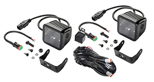 Image of Hella 358176811 Black Magic 3.2Inch Led Cube Kit Flood Beam For Car, Multi