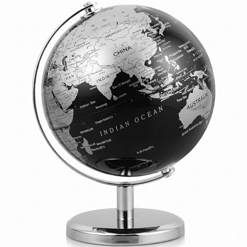 Globe terrestre de 15 cm avec support en bronze pour bureau - 2
