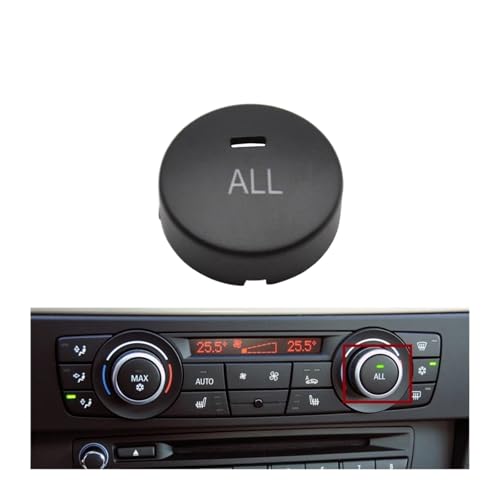 BHUPWZE Car Dashboard Air Conditioning Ventilation Control AC Button Compatible 1 3 X1 X3 Series E81 E82 E87 E88 E84 E90 E91 E92 E93 F25(Rotary Cap-All)