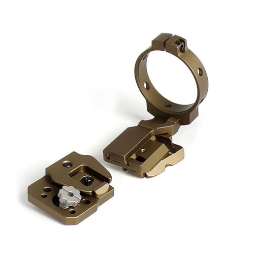 OKYASS Hunting PVS-14 Helmet Mount Adapter for REQ Universal Bridge Mounting Base (Tan)