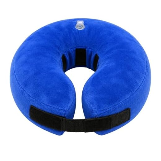 Comfortable & Adjustable Inflatable Pet Collar - Alternative to Cone Shaped Collars - Great for Post-Surgery or Injury Recovery - Durable & Non-Toxic Material -Safe and Protective (Medium 9-12 in.)