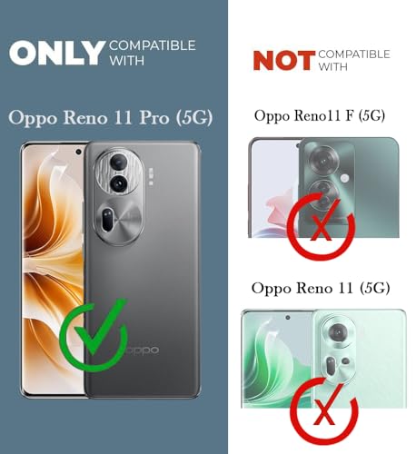 Image of Jkobi Lifetime Anti-Yellow Clear Back Cover Case for Oppo Reno11 Pro 5G (Sleek Hard Crystal | Shockproof and Camera Protection)