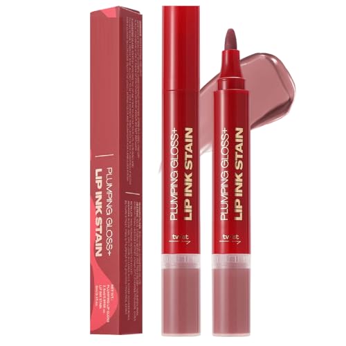 Juego De Y Delineador De Labios,Brillo Labial Tintado Con Efecto Voluminizador Para Mujer - Cosméticos de Maquillaje Hidratante para Mujeres y Chicas
