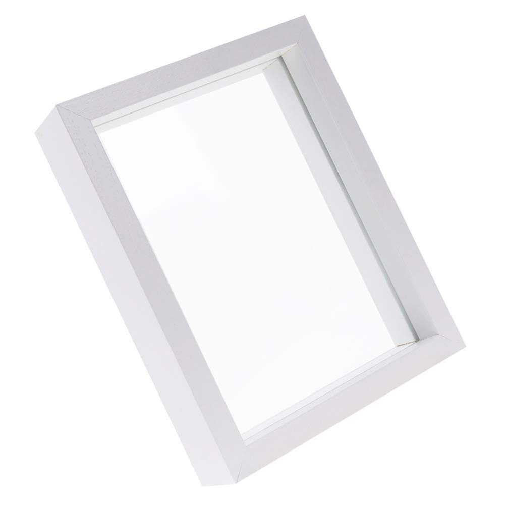 WINOMO Double Sided Picture Frames Wood Photo Frames Double Sided Plant Specimen Frame Glass Floating Picture Frames for Pressed Flowers Dried Leaf Display Table Decoration Flower Display Stand