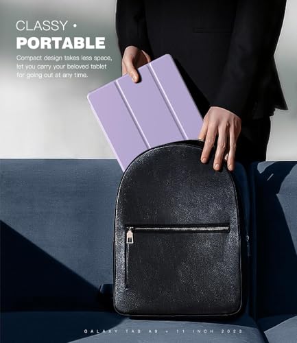Image of EDNITA Smart Case Cover for Samsung Galaxy Tab A9+ /A9 Plus 11 Inch 2023, Slim Lightweight Stand Hard Back Shell Protective Cover for Galaxy Tab A9+ Tablet (Purple)
