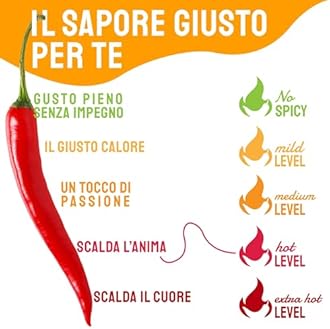 Tutto Calabria Dried Whole Chili Peppers, 20 g, Dry Peppers on Stem, Great for cooking or decoration, All Natural, Non-GMO, Product of Italy,