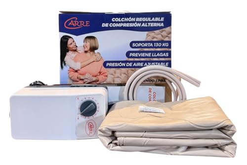 Listado de Colchon Presion Alterna Top 5. 47 Genérico Colchón Antillagas Antiescaras de Compresión Alterna, Presión de Aire Ajustable, Soporta 130 kg, Previene Llagas, Incluye Kit de reparación