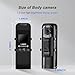 BFTD V110 2K Mini Body Camera with Audio and Video Recording, 1440P Portable Small Camera with Photo, Night Vision, Strobing Light,Wearable Cam for Security, Outdoor,Law Enforcement. (128GB)