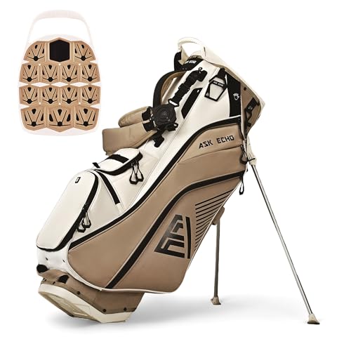 ASK ECHO Soundless 14-Way Hybrid Stand Bag for Men & Women (Toasted Almond)