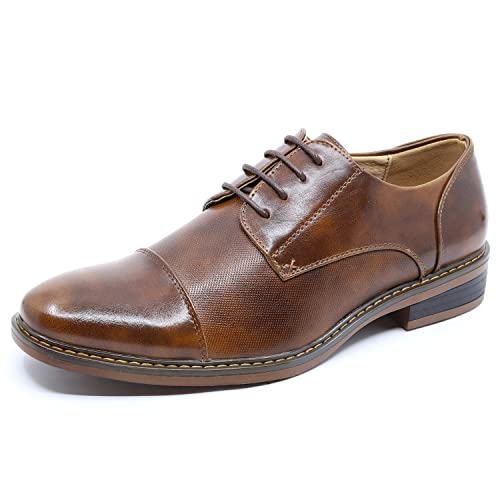 Metrocharm MC600 Men's Lace Up Cap Toe Fashion Classic Dress Shoe