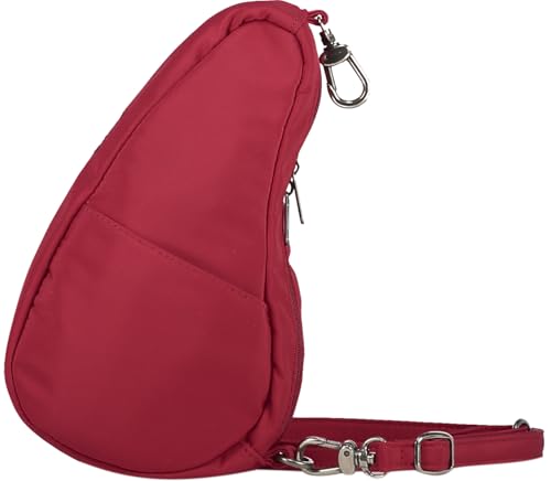 Image of AmeriBag Healthy Back Bag 8 inch Microfiber Crossbody Sling Baglett | Organized Ergonomic Shoulder Bag for Everyday Use, Travel & Walking Comfort