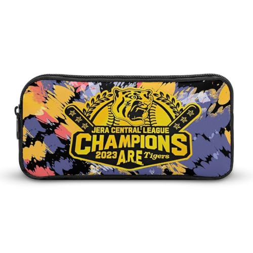 阪神 リーグ 優勝記念 タイガース文具ケース ペンケース 収納グッズ 筆箱 ペンバッグ 筆入れ 多機能 学用品収納 大容量軽量 伸縮性が良く、繰り返し使用可能 傷防止 防汚 掃除が簡単 いろいろな文房具を収納 オフィス小物 コスメバッグとして 男女兼用 携