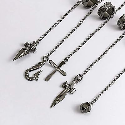 HXH Kurapika Chains Kurapika Cosplay Judgement Hand Chain Bracelet Anime Jewelry with Ring-Great Gift for Women Men
