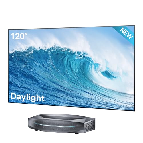 Image of AWOL Aetherion Max 4K 3D ultra short throw projector & 120" Daylight Screen Bundle (Aetherion Max&ALR-D120 Pro)