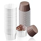 Muffinförmchen Papier, 100 Stück Mini Runde Cupcake Formen Muffins Papierförmchen, für Backen Dessert Muffin Cake Party Geburtstag Hochzeit