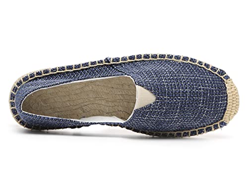 Image of Altxic Men's Closed Toe Comfortable Canvas Slip on Flat Espadrilles