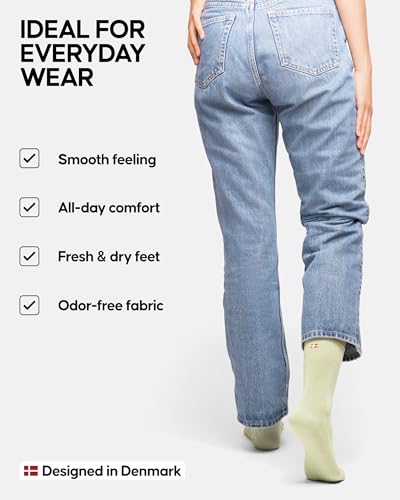 Image of DANISH ENDURANCE Crew Dress Socks, Viscose From Bamboo, 3 & 6-Pack