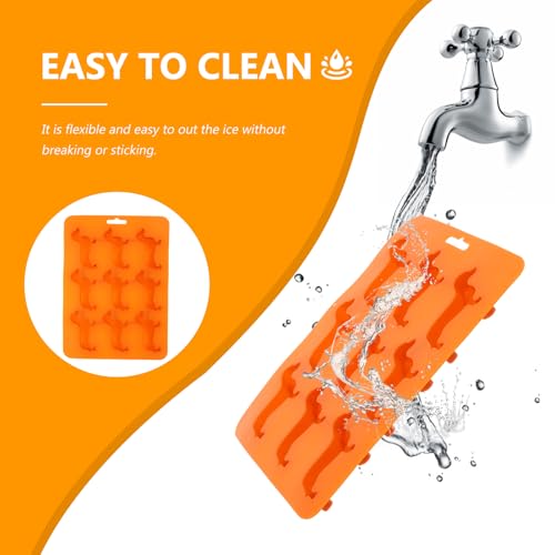 HEMOTON Silikon Eiswürfelform Kleine Hunde 9-Fach Eiswürfel Form Für Cocktails Und Backen 8.7X6.3X0.7 Zoll
