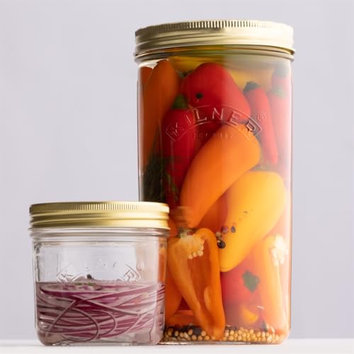 Image of Kilner Premium 200ml Wide Mouth Airtight Leakproof Preservative Glass Jar with Screw Lids for Storing and Preserving | Dishwasher Safe, Transparent, Reusable, BPA Free