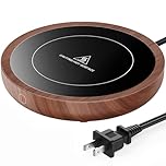 SWEETFULL Coffee Mug Warmer, 36W Electric Cup Warmer for Desk with 3-Temp Settings Advanced Temperature-Controlled Heating Coffee Gifts Accessories for Women Men Milk, Tea, Candle (Wood)