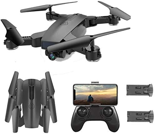 SGOTA RC Drone with Cameras Foldable RC Drone with FPV WiFi Live Video, Follow Mode, Selfie, Altitude Hold, Headless Mode, 3D Flips, Quadcopter for Adults&Beginners 720P HD, 2 Batteries