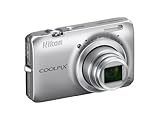 'NIKON COOLPIX S6300 Digitalkamera Compact 16 Megapixel, 2,7-Display Optischer Zoom 10 x Silber