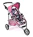 Produktbild Bayer Chic 2000 - Puppenbuggy Lola, Jogging-Buggy, Puppenjogger, Puppenwagen, Einhorn, 612-43, Navy, Pink, 70 * 33 * 62 cm