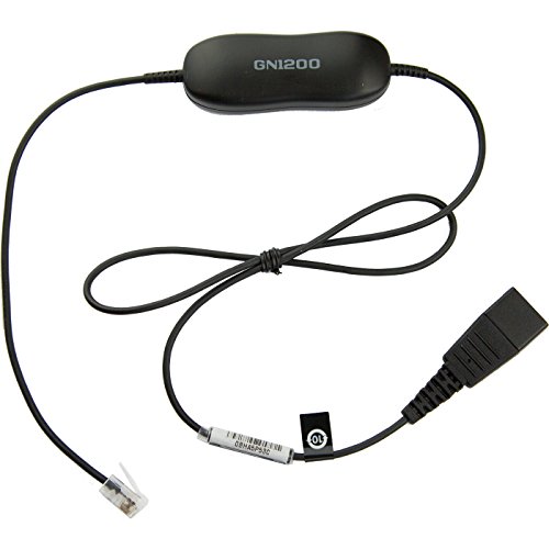 Jabra GN1200 cable universal de conexion RJ9 para auriculares de telefono fijo de mesa