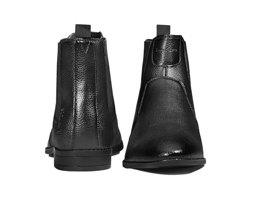 Image of LOUIS STITCH Men's Mid-Top Ankle Chelsea Boots| Dual-Tone Slip-On Boots for Men | Perfect for Business, Formal & Casual Wear | LSNRGPDCL