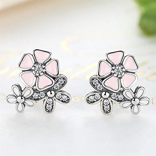 Boucles d'oreilles fleurs cristal rose pour sublimer vos tenues de soirée