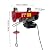 Hteedy Electric Hoist, Electric Hoist 440 LBS Electric Winch Crane With Wireless Remote Control Overhead Crane Garage Ceiling Pulley Winch w Towing Strap Sling for Factories, Warehouses, Goods Lifting