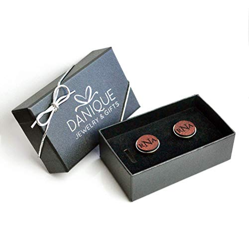 Mancuernillas de cuero personalizadas para hombre miniatura 5