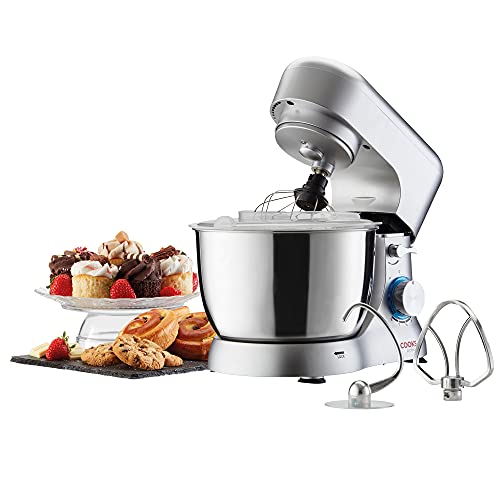 Cooks Professional Stand Mixer 1000W with 8 Speeds & Pulse Function, 4.5L S-Steel Mixing Bowl,...