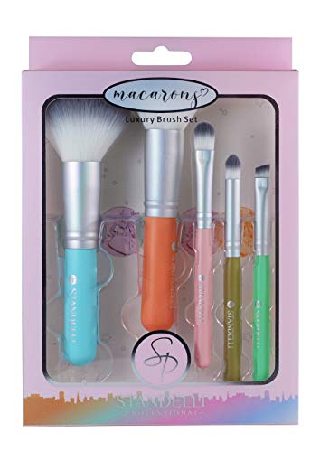 Standelli - Pinselset Makeup, Make up Pinsel Set - Puderpinsel, Foundationpinsel, Lidschattenpinsel, Concealerpinsel und Eyelinerpinsel mit weichen Bürstenhaaren - Kosmetikpinsel Set Cover