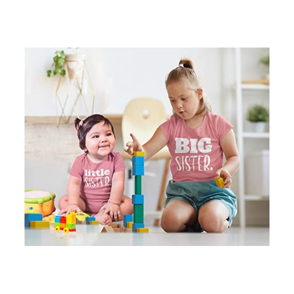 big sister little sister matching outfits shirt gifts girls newborn baby set