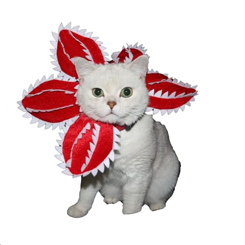 Haustier Hut Demogorgon Cosplay Requisiten Zubehör Kopfbedeckung Weiches Halloween Neuheit Haustier Hut (A, Einheitsgröße)