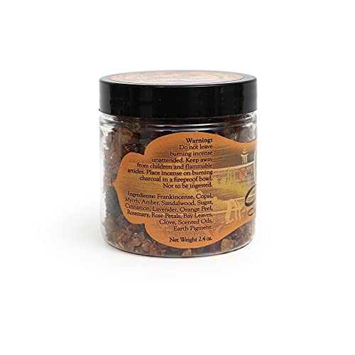 Prabhuji's Gifts Ananda Resin - Handmade Spiritual Incense for Atmosphere Blends - Natural Incense - Clearing Negativity - (2.4 Ounce Jar)