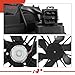 A-Premium Engine Radiator Cooling Fan Assembly Compatible with Select Jeep Models - JK Series Wrangler 2007 2008 2009 2010 2011 - Replace# 55056642AB, 55056642AC