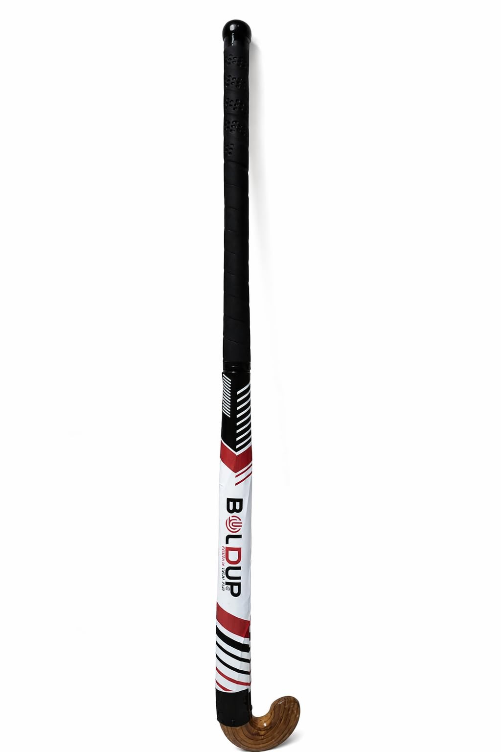 BOLDUP Hockey Stick, with 3 ply and Fiber Composition formen and Women 1 pc Wooden Heavy 1