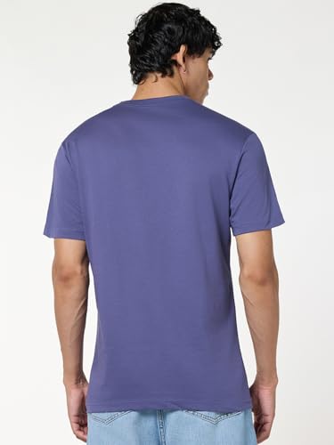 Image of Bewakoof Men's 100% Cotton Solid Regular Fit Half Sleeve Round Neck T-Shirt | Tshirt for Men Cotton| Casual Wear | Street Wear