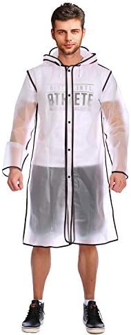 ACVCY Rain Poncho for Men Women Lightweight Rain Jacket with Drawstring Hood