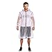 ACVCY Rain Poncho for Men,Disposable Lightweight Rain Jacket with Drawstring Hood, Women Clear Transparent Rain Coat with Hood Rain Jacket