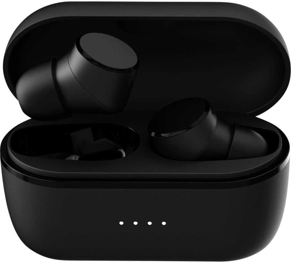 TIE Audio Bluetooth Mini Oortelefoon Shootingstar TX6, Draadloze In-Ear Koptelefoon met Powerbank (5.0 Draadloze Oordopjes, Dagelijks & Sport, Hoge Geluidskwaliteit, One-Knob Control), eén maat, zwart