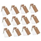 decorar mini botellas de vidrio Duradero: hecho de vidrio confiable, estas botellas son muy transparentes y tienen una superficie lisa, recipientes de vidrio para deseos, mini botellas con tapón