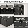 Fegtrtyoa Audio Source Switcher 2 in 1 Out/1 in 2 Out Audio Switcher 6.35/6.5 XLR Audio Switcher for Microphone Sound Card Mixer #2