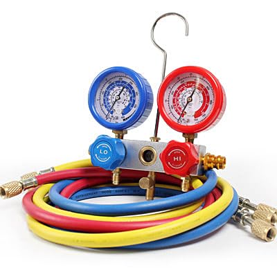 R410A冷媒とブラス製マニホールドゲージセット Amazon.co.jp: BACOENG 冷媒 クーラー エアコン ガスチャージ