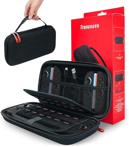 （06:00時点） TRANSNOVO 対応 Switch 2 ケース ニンテンドースイッチ2対応 収納バッグ 大容量24ゲームカードスロット付き メッシュポケット内蔵（コントローラー/充電ケーブル収納可）防塵・防水・耐衝撃 旅行用 持ち運び便利 スイッチ2 キャリングケース