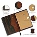 TheAntiq A5 Leather Journal Refillable Large Moleskine Notebook Planner Cover with pen loop
